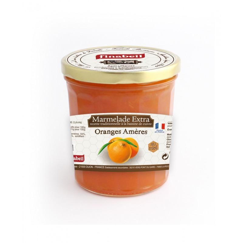 Marmelade oranges amères 375g - FINABEIL 