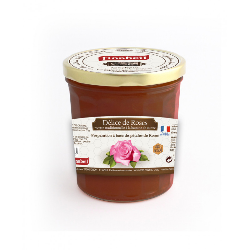 Confiture délice de roses 375g - FINABEIL 