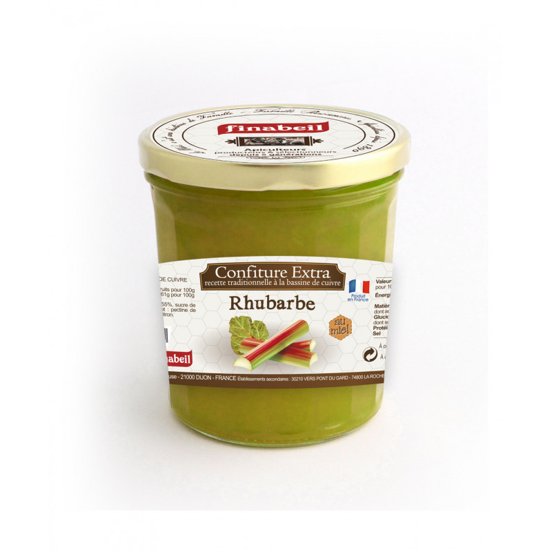 Confiture rhubarbes 375g - FINABEIL 