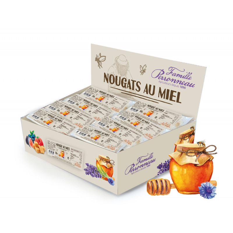 Nougat blanc au miel barre 30g - FINABEIL 