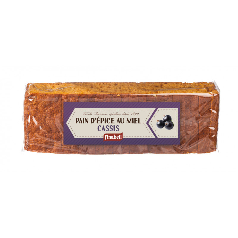 Pain d’épice tranché cassis 300g - FINABEIL 