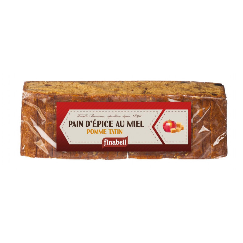 Pain d’épice tranché pomme tatin 300g - FINABEIL 