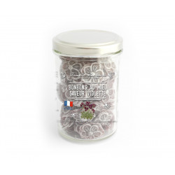 Bonbons forme fleurs miel-violette 130g - FINABEIL 