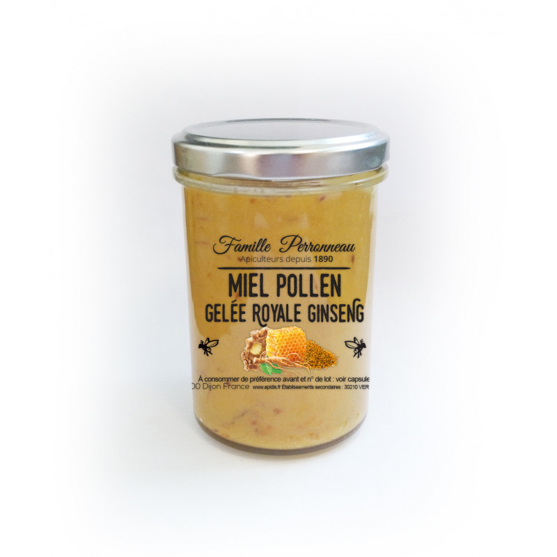 Miel crémeux pollen+gelée-5g poudre de racine gi - FINABEIL 