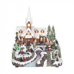 WINTER VILLAGE WITH CHURCH...