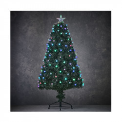 SAPIN FIBRE OPTIQUE VERT GENOVA MULTICOL. 180CM - LUCA LIGHTING