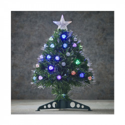 SAPIN FIBRE OPTIQUE VERT GENOVA MULTICOL. 45CM - LUCA LIGHTING