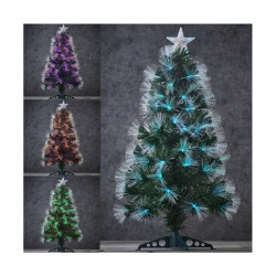 SAPIN FIBRE OPTIQUE VERT HIGHLAND MULTICOL. 90CM - LUCA LIGHTING