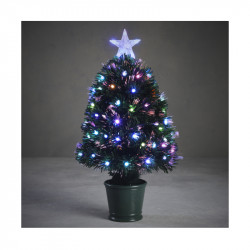 SAPIN FIBRE OPTIQUE VERT ABBEY MULTICOL. 60CM - LUCA LIGHTING