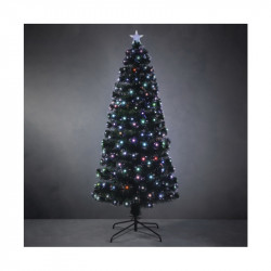 SAPIN FIBRE OPTIQUE VERT ABBEY MULTICOL. 180CM - LUCA LIGHTING