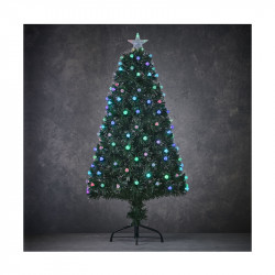 SAPIN FIBRE OPTIQUE VERT GENOVA MULTICOL. 150CM - LUCA LIGHTING