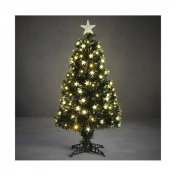 SAPIN FIBRE OPTIQUE VERT MERCURY BLANC 90CM - LUCA LIGHTING