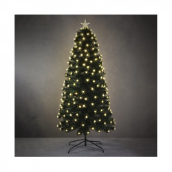 SAPIN FIBRE OPTIQUE VERT MERCURY BLANC 180CM - LUCA LIGHTING