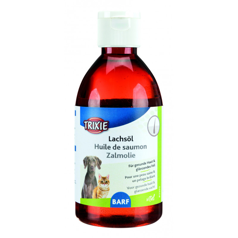 Huile de saumon chien/chat D/FR/NL 250ml - TRIXIE 