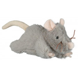 Souris peluche avec son 15cm gris - TRIXIE 