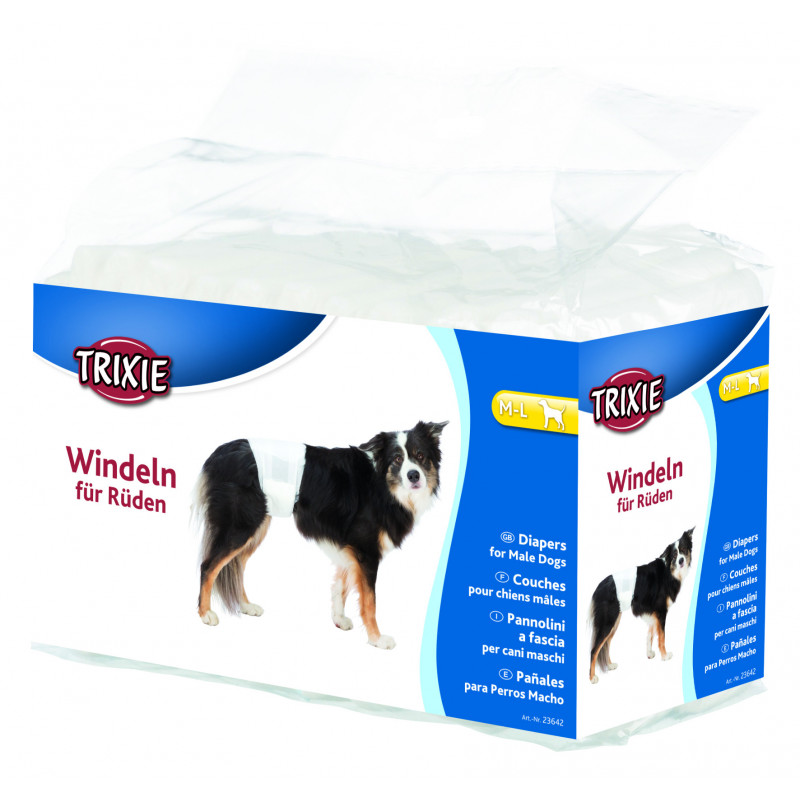 Couches pour chiens males M–L: 46–60cm-12pcs - TRIXIE 