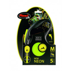 Flexi new neon laisse corde trixie m: 5 m noir/j - FLEXI 