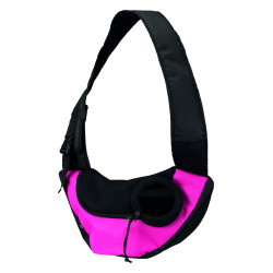 Sac frontal sling 50x25x18cm rose/noir - TRIXIE 