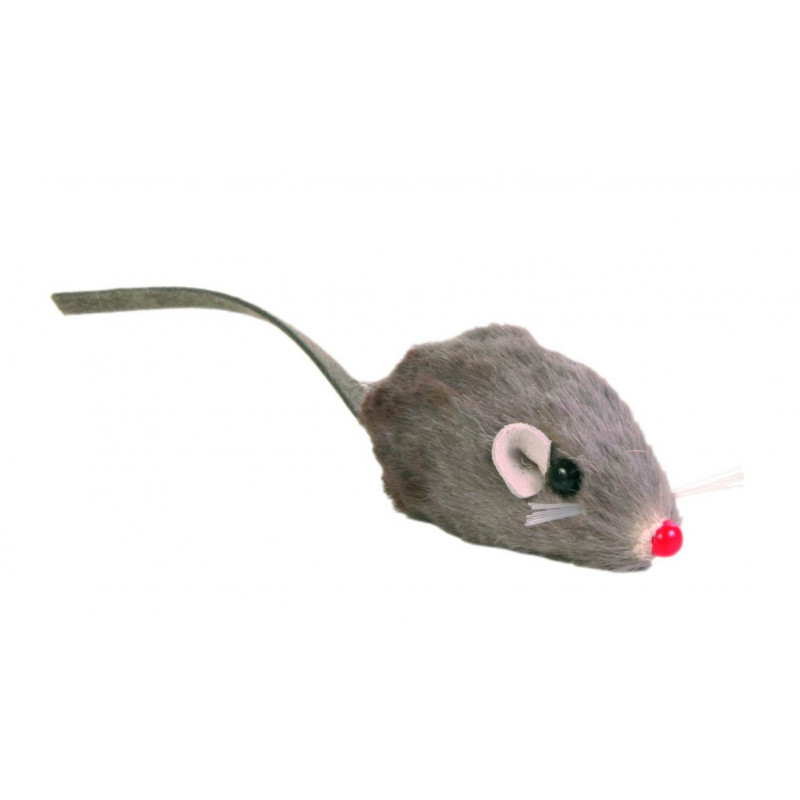 Souris peluche avec cloche x160 5cm - TRIXIE 