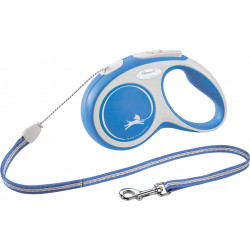 Laisse Flexi new comfort corde S: 5m bleu - TRIXIE 