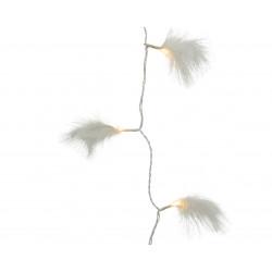 Guirlande lumineuse plumes - 3 m - blanc chaud - Lumineo 
