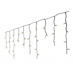 Guirlande stalactite LED 20m-490l blanc chaud - LUMINEO 