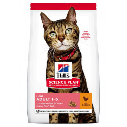 Adult Light croquettes pour chat au poulet 1.5KG - HILL'S 