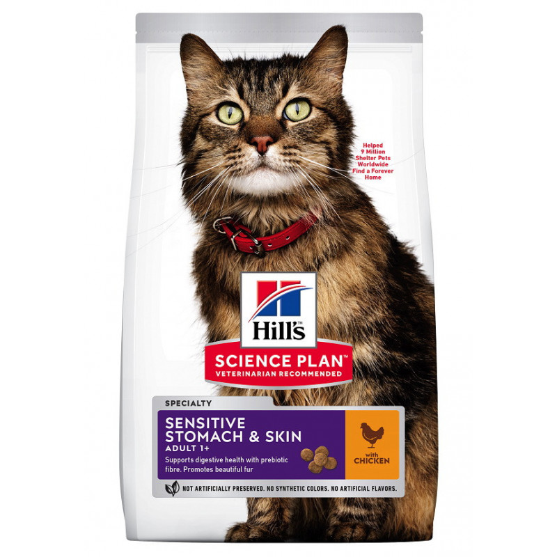 Croquettes pour chat au poulet 1.5KG - HILL'S 