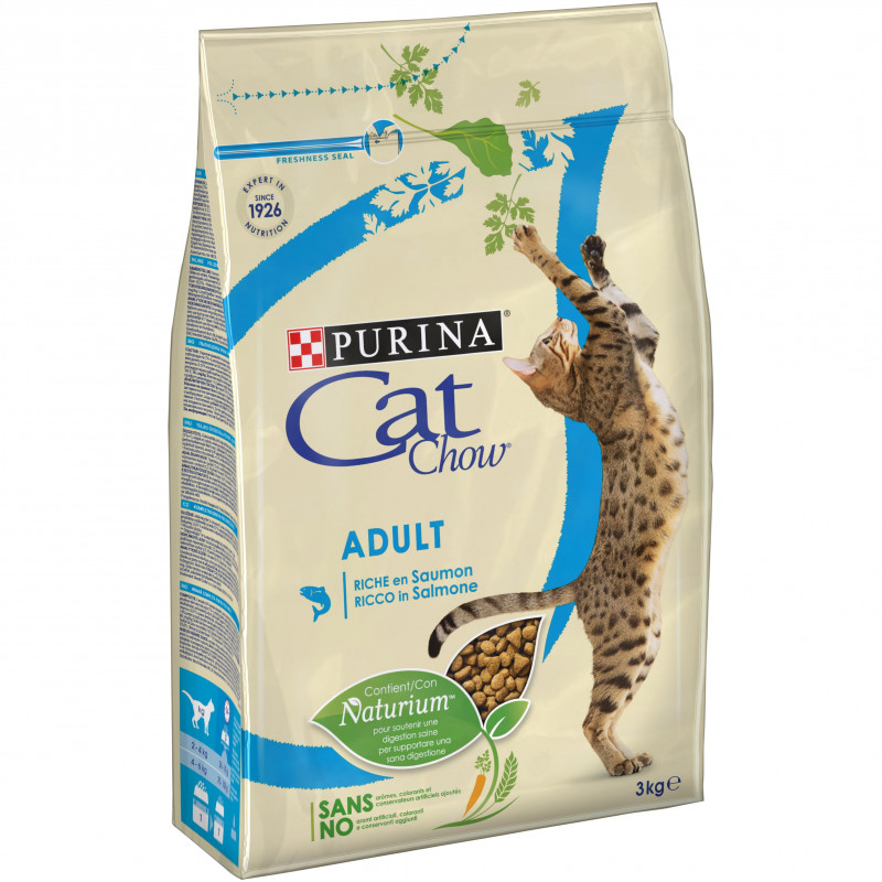 Croquettes chats-adult saumon 3kg - PURINA 