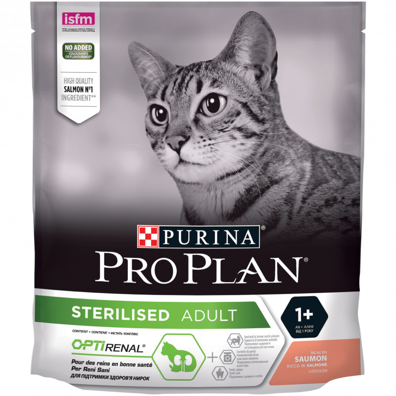 Croquettes chats-sterilised adult saumon 400g - PURINA 