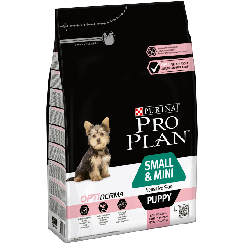 Croquettes small&mini puppy sensitive saumon 3kg - PURINA 