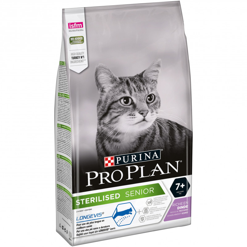 Croquettes chats-sterilised senior dinde 1.5kg - PURINA 