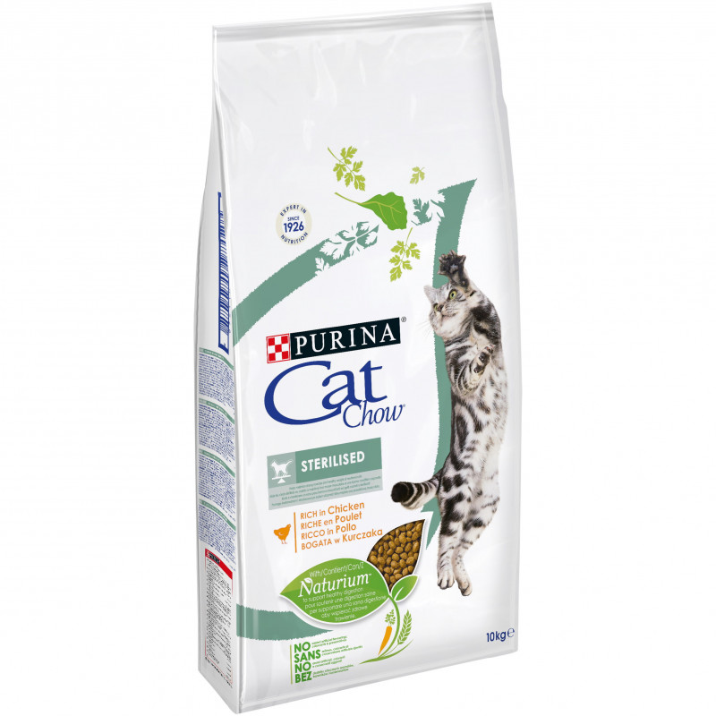 Croquettes chats-sterilised poulet 10kg - PURINA 