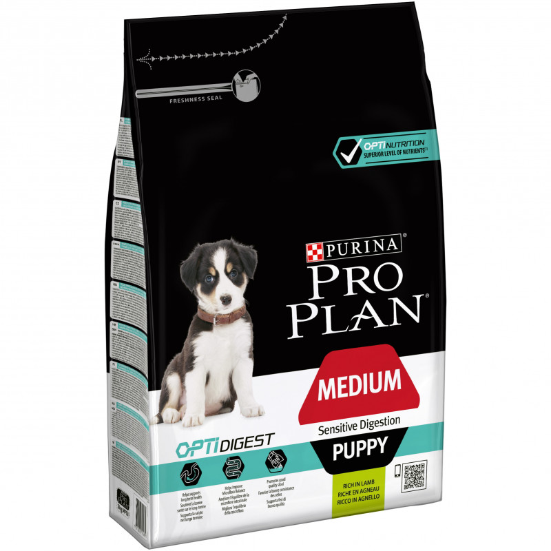 Croquettes medium puppy sensitive agneau 3kg - PURINA 