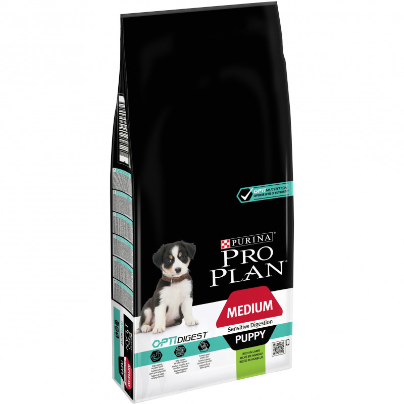 Croquettes medium puppy sensitive agneau 12kg - PURINA 