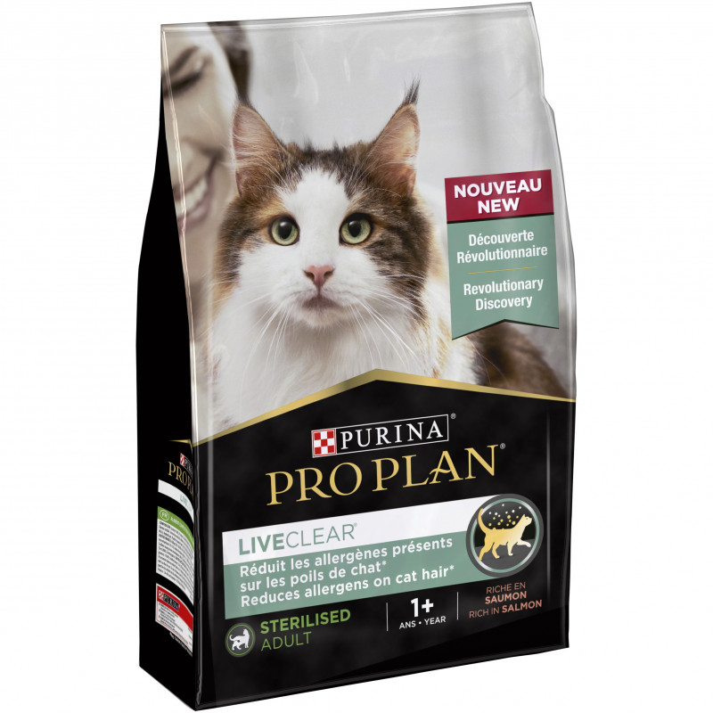 Croquettes liveclear sterilised saumon 2.8kg - PURINA 