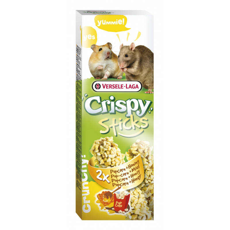 Sticks Hamsters-Rats Pop-Corn & Miel X2 100G - VERSELE LAGA 