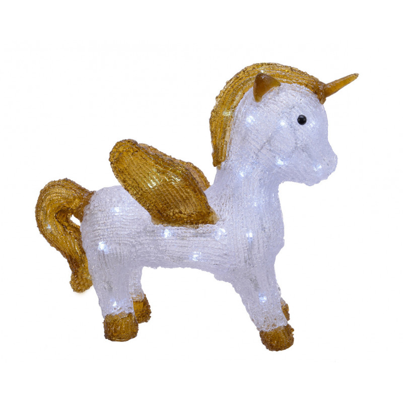 Licorne debout lumineuse 38x17x33cm - LUMINEO 