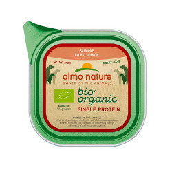 Aliment humide Bio single g.free saumon 150g  - ALMO NATURE 