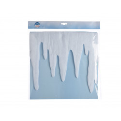 Bande stalactite ouate 2m blanc - DECORIS 