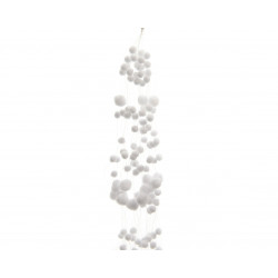Guirlande flocon de neige 4x135x4cm blanc - DECORIS 
