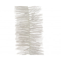 Guirlande lametta scintillante ø7.5x270 blanc - DECORIS 