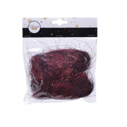 Cheveux d'ange en sachet ø2x16x13 bordeaux - DECORIS 