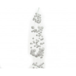 Guirlande flocon de neige 3x78x3cm blanc - DECORIS 