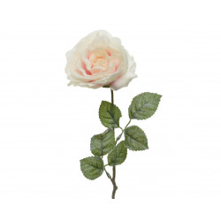Tige rose soie paillettes 11x11x45cm rose poudré - EVERLANDS 