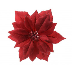Poinsettia artificiel 24x24x6 rouge - EVERLANDS