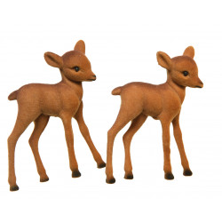 Faon 7.5cm brun - DECORIS