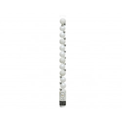 Boules tube de 14 ø3 blanc - DECORIS 