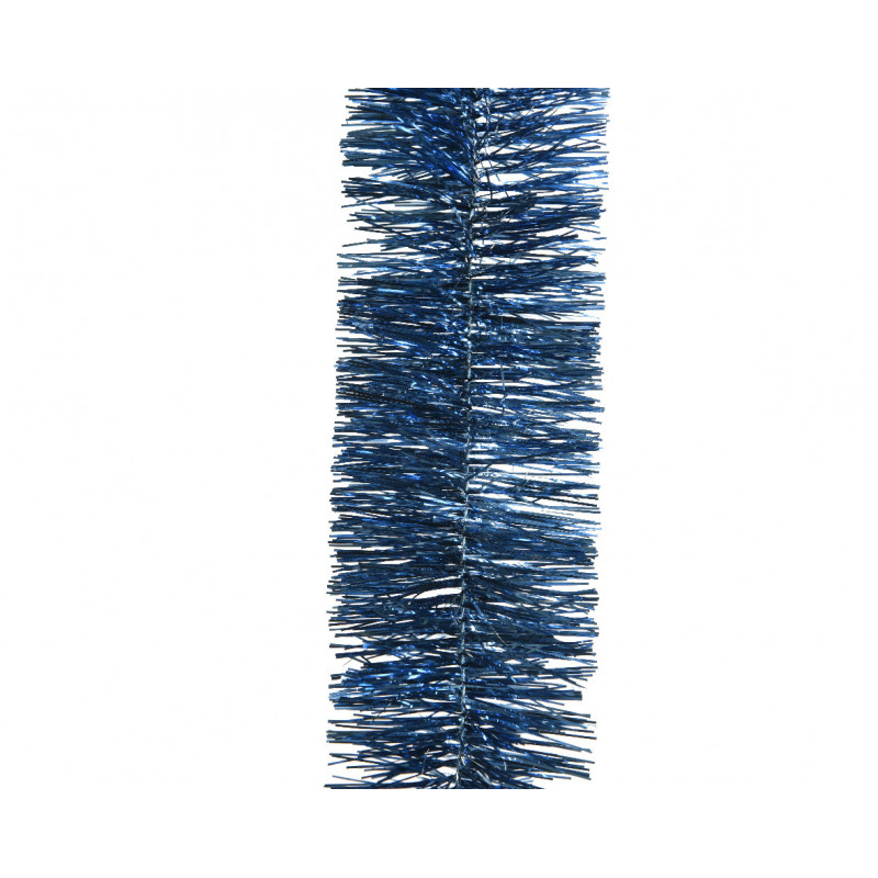 Guirlande lametta scintillante ø7.5x270 bleu - DECORIS 