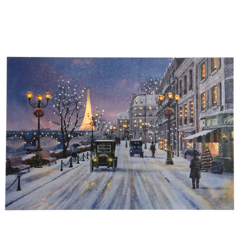 Tableau Paris 2.3x38x58 blanc froid/ blanc chaud - LUMINEO 